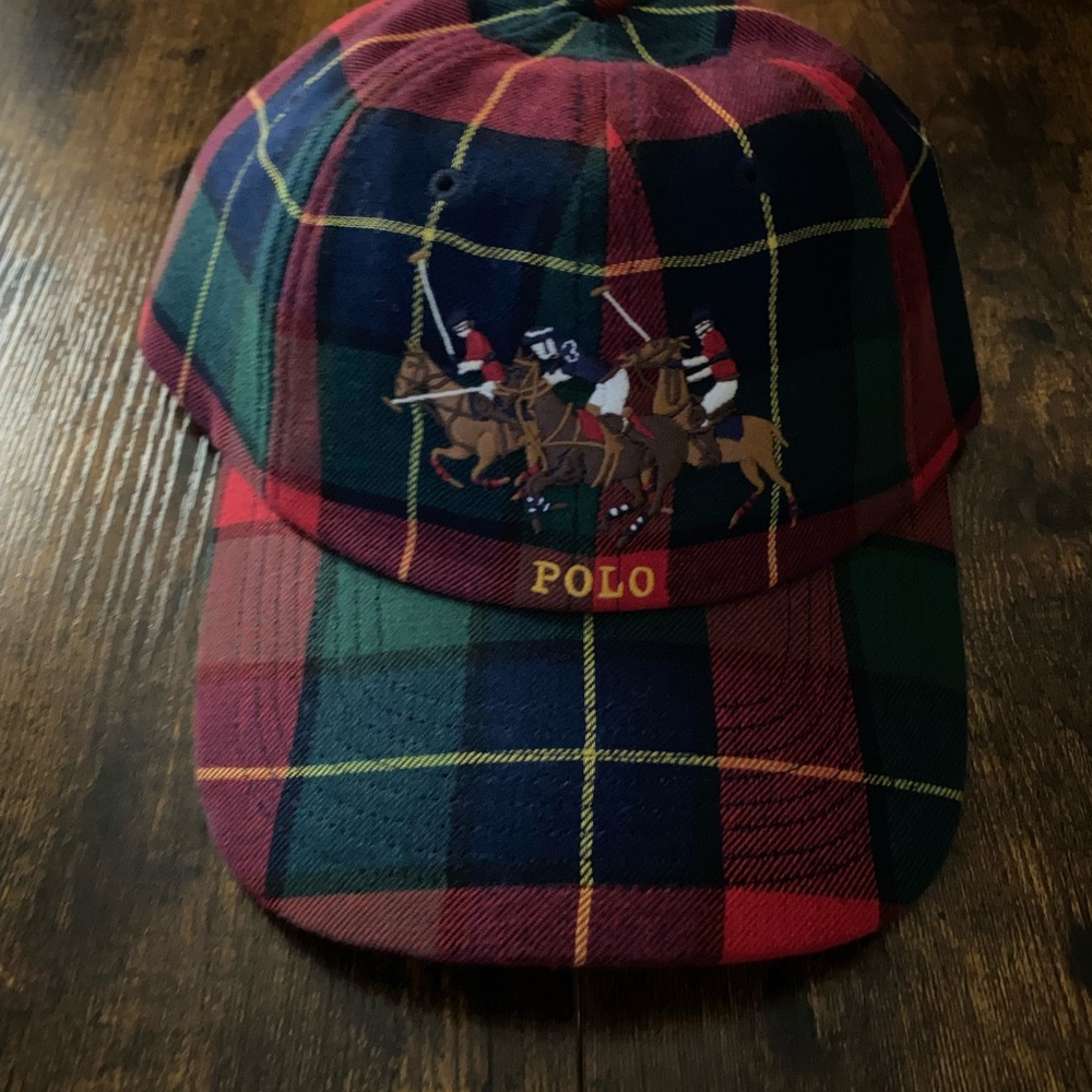NWT Polo by Ralph Lauren Plaid Hat - Red, Green, Blue